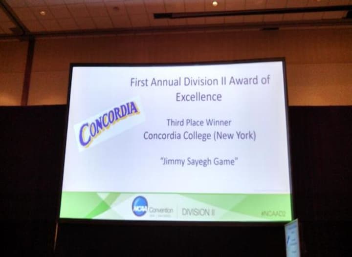 Concordia College placed third overall in the nation for the first NCAA Division II Award of Excellence. 
