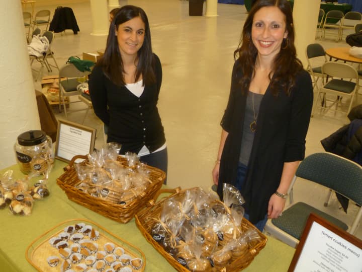 Westchester bakers Pamela Worth and Jenny Frank sold their gluten free baked goods at the indoor farmers market in White Plains. 
