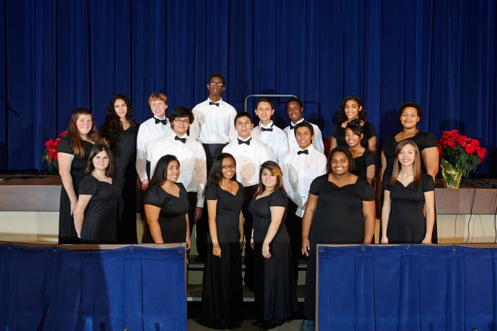 Members of the Port Chester High School select choir will perform at the Capitol Theatre as part of a fund-raiser for the Grammy Foundation. 