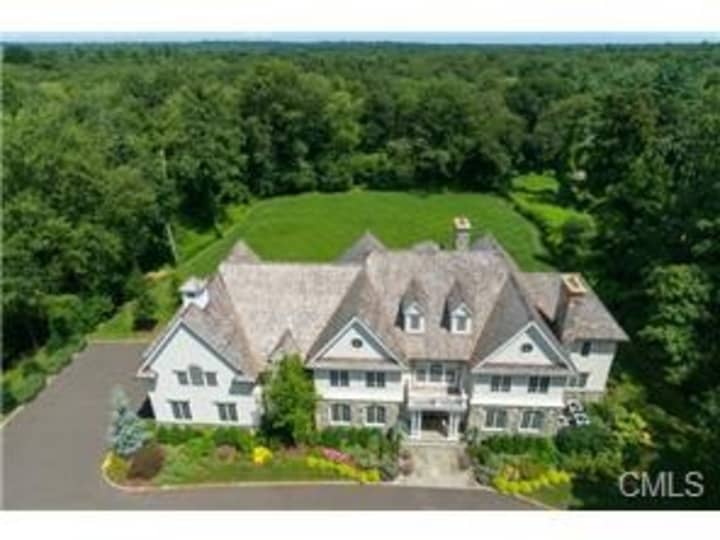 The house at 57 Hickory Drive in New Canaan is open for viewing this Sunday.