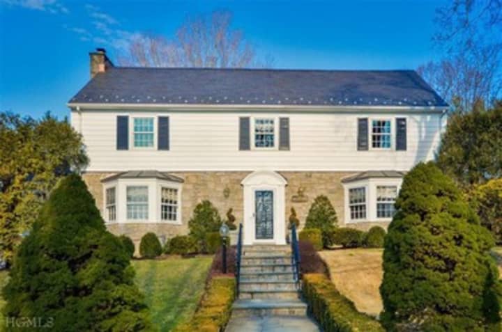 This house at 210 Hillair Circle in White Plains is open for viewing this Saturday.