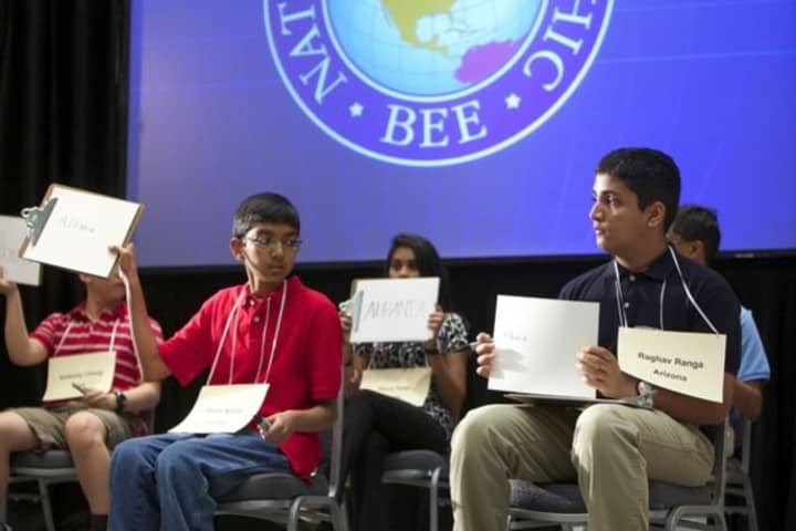 Students from around the country competing in last year&#x27;s National Geography Bee, which was held in Eastchester.