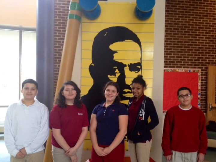 Five middle school students from Six to Six Interdistrict Magnet School were selected for Poetry for Peace. 