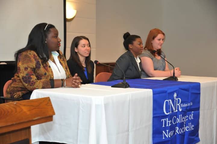 Dozens of Westchester women attended the first Connecting the Dots interactive event at The College of New Rochelle on Feb. 1 to learn about careers and the college experience. 