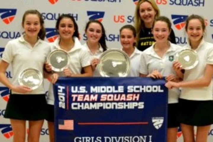 Greenwich Academy won the Division I title at the U.S. Middle School Team Squash Championships over the weekend in New Haven.