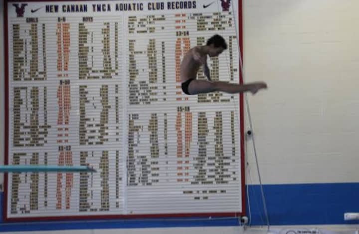 Darien&#x27;s Timothy Luz helped the New Canaan-based Whirlwind Diving team win its invitational last weekend.