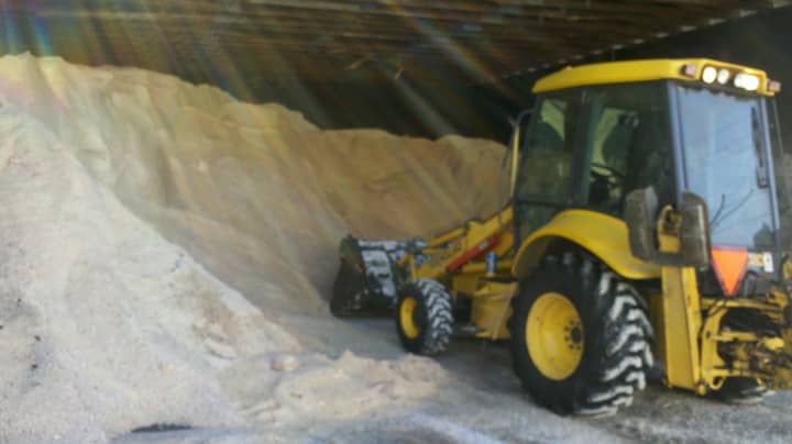 Hasting-On-Hudson has made a significant dent in its salt supply.