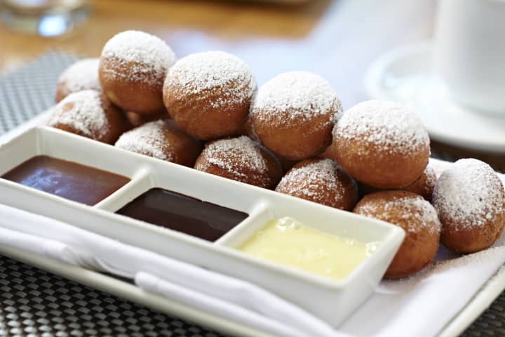 Beignets are among the more appetizing choices at Moderne Barn.