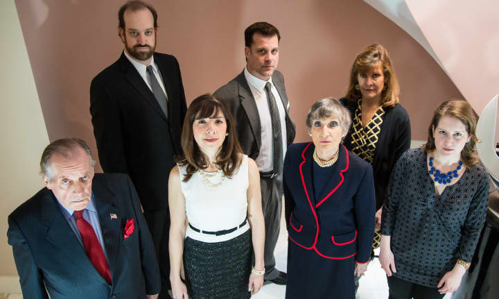 The Town Players of New Canaan are gearing up to present the play &quot;The Governor&#x27;s Son.&quot; Pictured: (Back) Kyle Runestad, Leighanne Champion, Frank Speranzo, (Front) Larry Greeley, Kimberley Lowden, Davina Porter, Kristin Gagliardi.