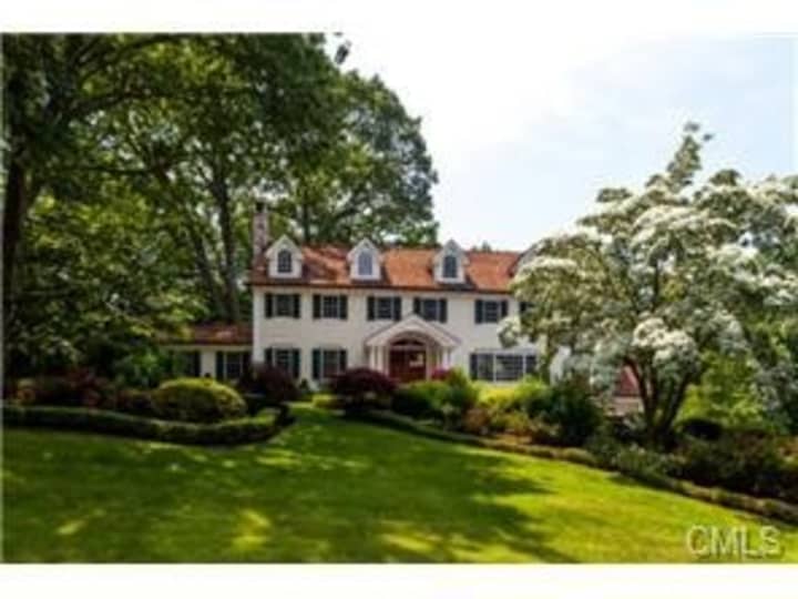The house at 15 Tulip Tree Lane in Darien is open for viewing this Sunday.