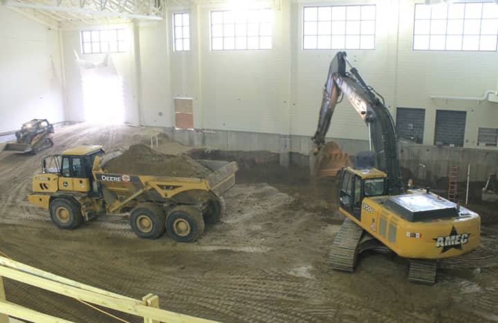 Excavation has begun at the new pools at the Westport Weston Family Y. 