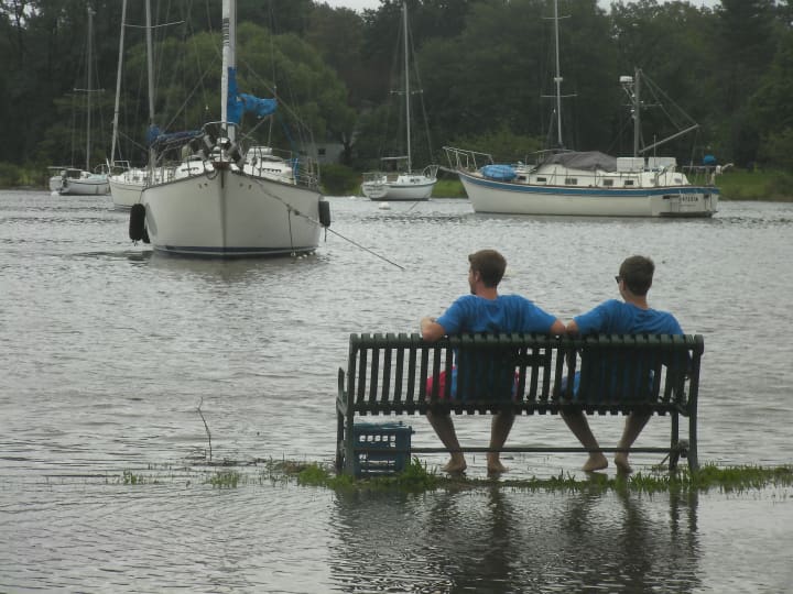 Flooding in Harbor Island Park during Hurricane Irene caused big problems for Mamaroneck residents.