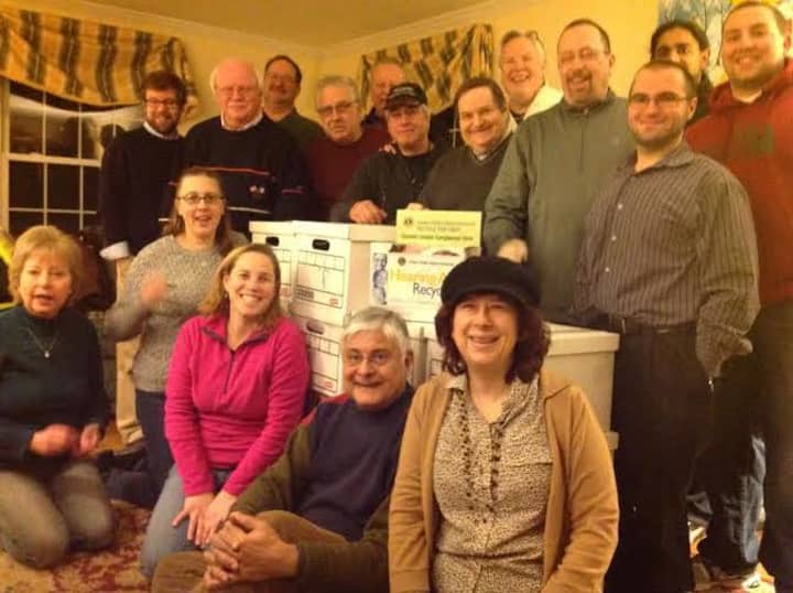 The Lions Club recently helped sort eyeglasses that will be distributed to the less fortunate. 