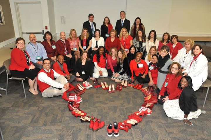 White Plains Hospital, the American Heart Association and White Plains Mayor Roach joined together for heart health awareness day. 