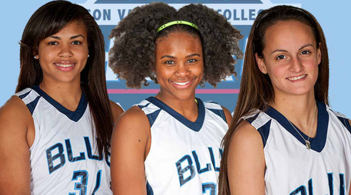  Alyssa Pechin, Jah-Leah Ellis and Jasmine Brandon were all named to the HVIAC all-conference team recently.