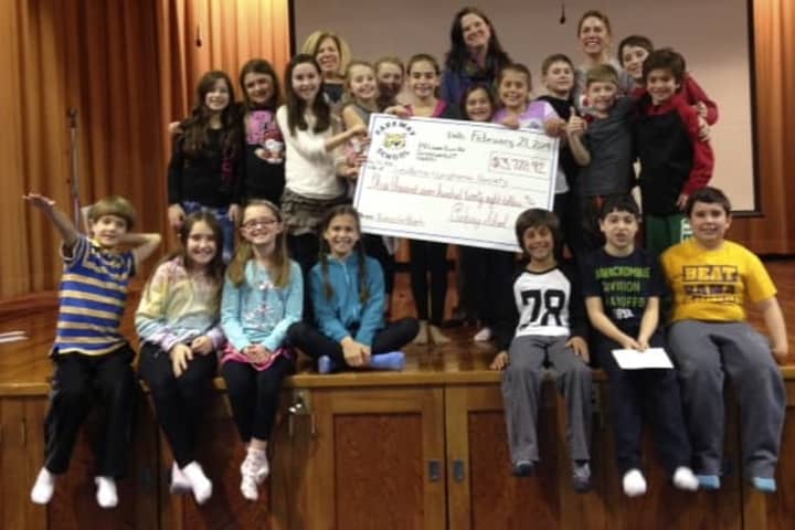 Students in Kristin Marchettis fourth-grade class at Parkway School in Greenwich collected the most money for the Leukemia and Lymphoma Society.