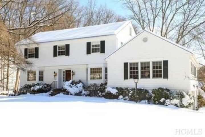 This house at 8 Jeffrey Lane in Chappaqua is open for viewing on Sunday.