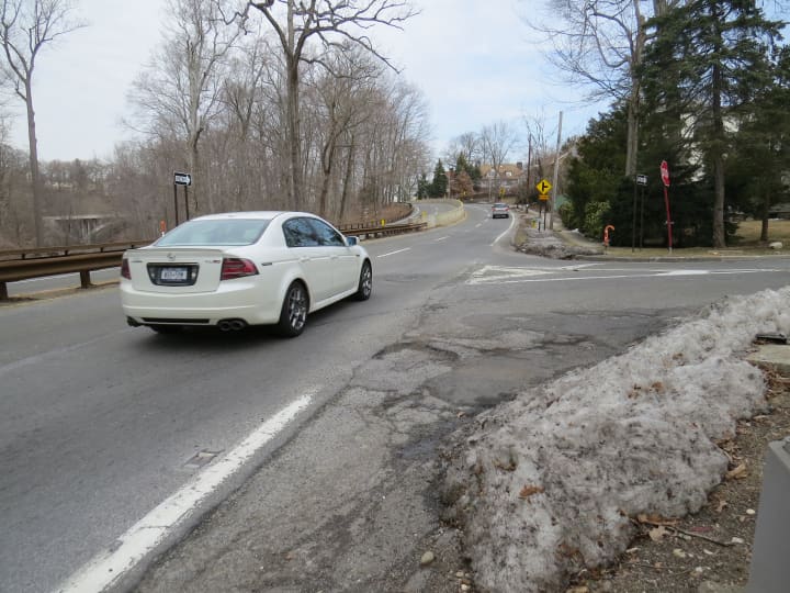 Motorists on the narrow, winding Bronx River Parkway have to avoid treacherous potholes.