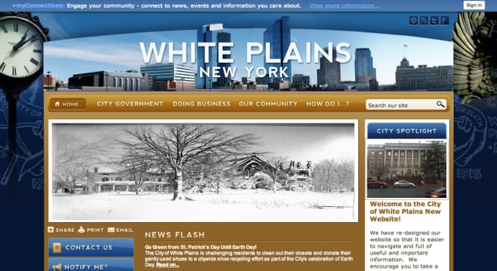The City of White Plains recently unveiled its new website featuring a new format to streamline the browsing process. 