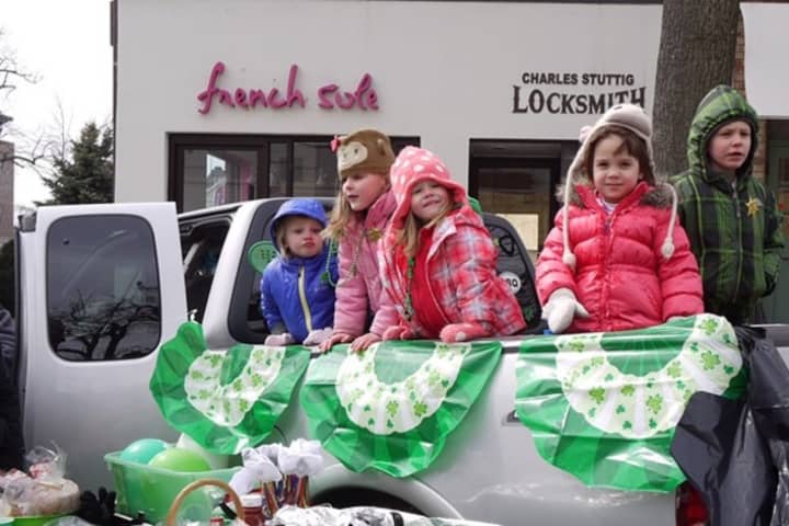 Some of Greenwich&#x27;s young residents, Sophia Fallon, 4, Ella Wyman, 4, Maddie Ambrogio, 4, Leila Alza, 4, and Emily Caruso, 2, came to watch the St. Patrick&#x27;s Day parade in 2013. 