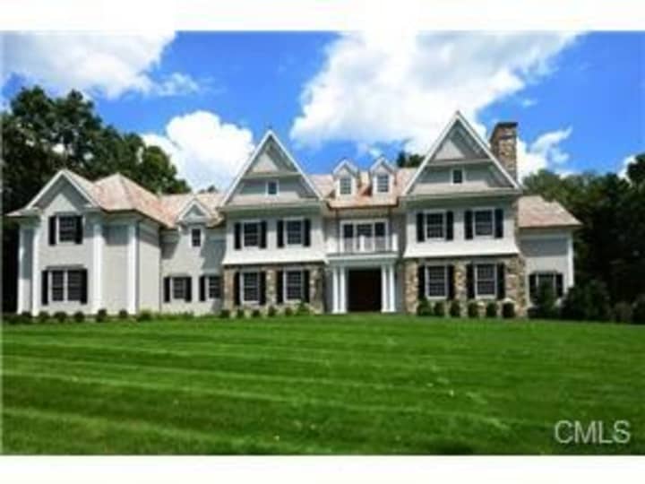 The house at 23 Llewellyn Drive in New Canaan is open for viewing this Sunday.