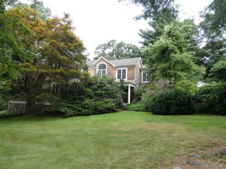 This house at 32 Honey Hollow Road in Pound Ridge is open for viewing on Sunday.