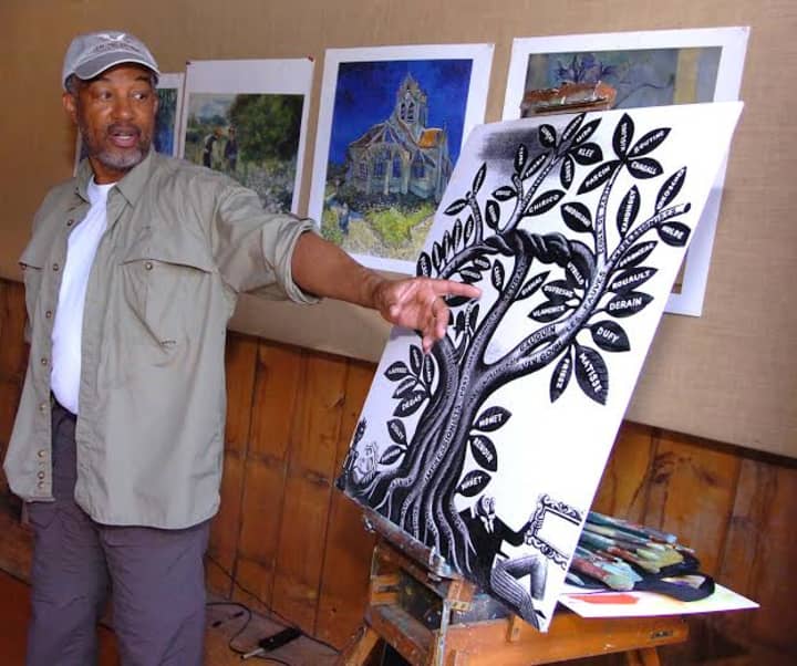 Greenwich painter Dmitri Wright is the master artist and instructor at Weir Farm National Historic Site.