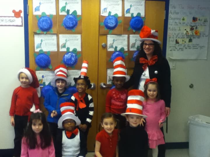 Kindergarten students at the Chapel School culminated a Dr. Seuss unit by celebrating the authors birthday.