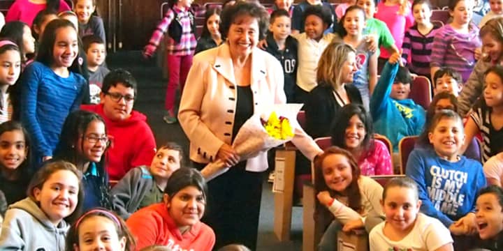 U.S. Rep. Nita Lowey visited Preston Elementary School recently.