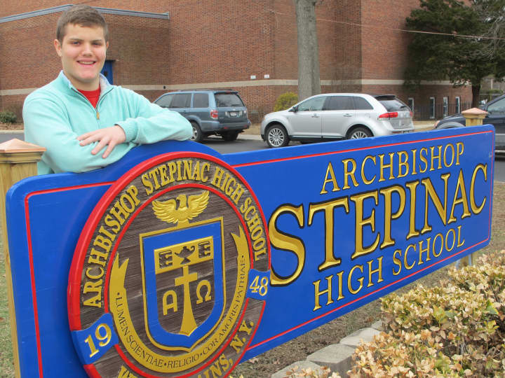 Eric Terminello, Stepinac High School senior and White Plains resident, was appointed in the U.S. Naval Academy.