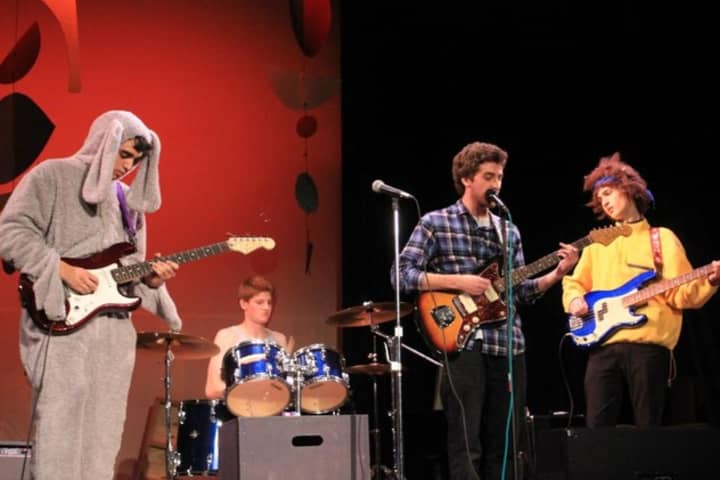 Hastings rock band Primate House, from left, Devin Gilbert, Jeb Polstein, Chris Jones and Josh Govier, won the 2013 &quot;Battle of the Teen Bands.&quot;
