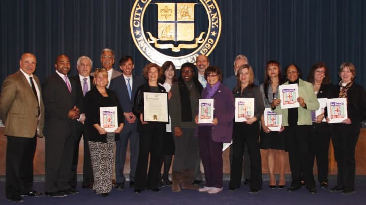 The City of New Rochelles 325th Anniversary celebration came to a close on March 18 with a commemorative reception at City Hall.