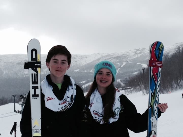 Mackenzie Laurion and Jack Shea competed in the Eastern Regional Alpine competition recently. 