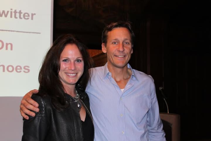 Nicole Cribbins, YWL President, and Jim Ziolkowski, founder and CEO of buildOn