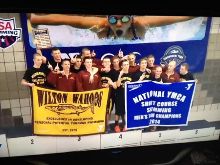 The Wilton Y Wahoos won the men&#x27;s team title and finished fifth in the combined men&#x27;s and women&#x27;s division at the YMCA Short Course National Swimming Championships last week in North Carolina.