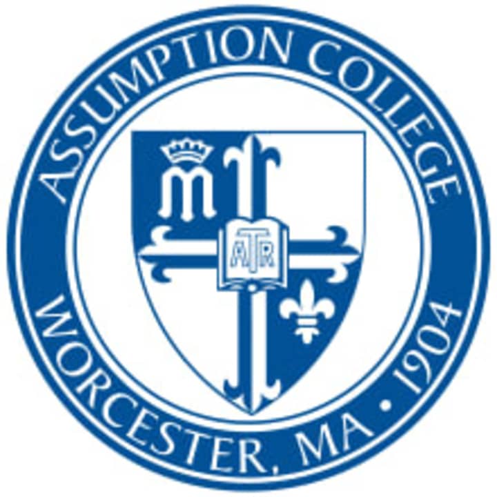 Assumption College recently presented Justine DiDonato of Eastchester with the departmental award for international business.