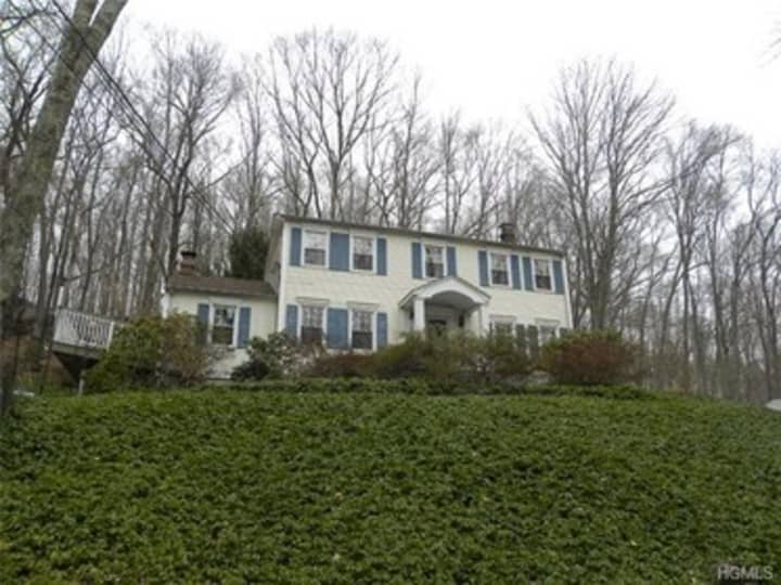This house at 57 Upper Shad Road in Pound Ridge is open for viewing on Saturday.