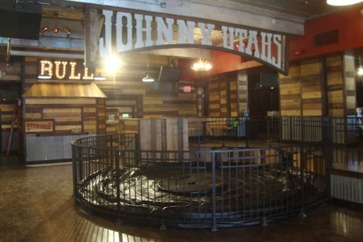 The former dance floor of the old Black Bear Saloon in South Norwalk will soon be home to Johnny Utah&#x27;s signature mechanical bull.