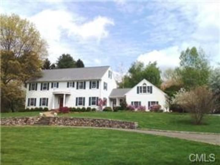 The house at 25 Riding Club Road in Wilton is open for viewing this Sunday.