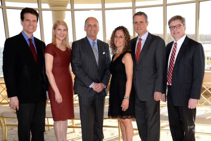 From left, Ron Cohen, Dr. Laura L. Forese, Tom Kallish, Dani Glaser, Bruce Bernacchia and Joe Murphy.