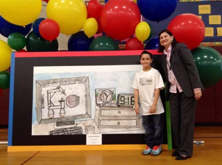 Stamford Public Schools third-grader Jason Rosado was named the state&#x27;s Doodle 4 Google 2014 winner. 