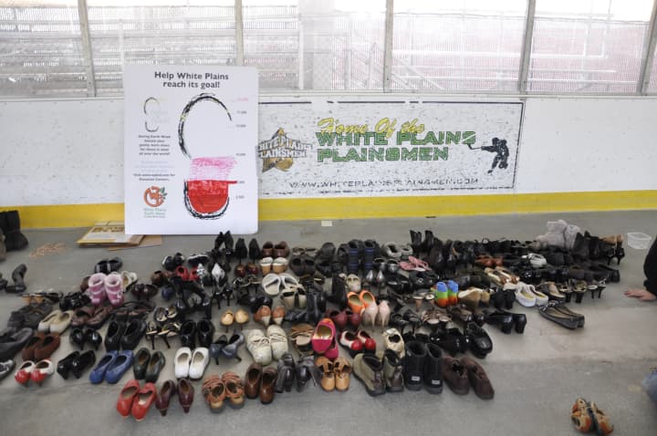 The City of White Plains recently donated around 10,000 shoes to charity Soles for Souls. 