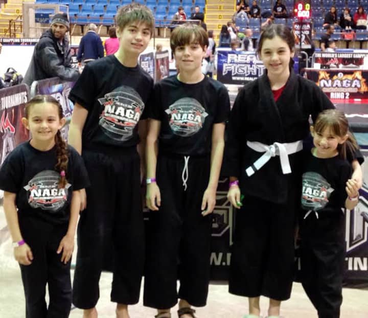 Eastchester students took home two first place medals in April at the North American World Championship Grappling Association Tournament. 