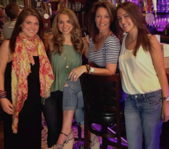 Sarah Moore, second from left, poses with her co-workers after going to Happy Hour in Bronxville to celebrate Cinco de Mayo.