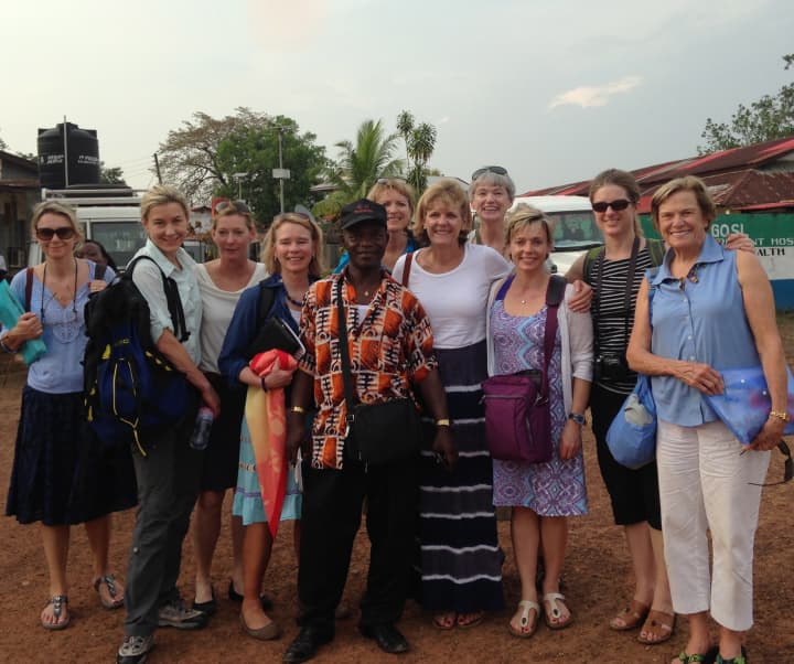 Women of Vision Fairfield County chapter members in Sierra Leone.