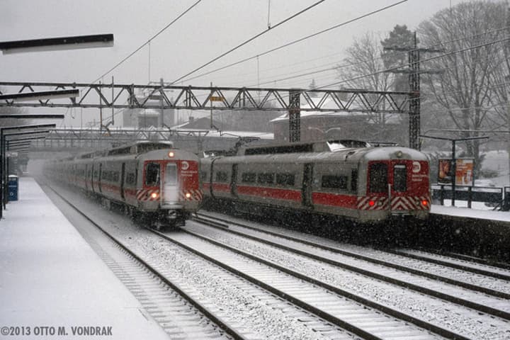 Metro-North is operating on a reduced schedule on Tuesday as a blizzard slams Connecticut.