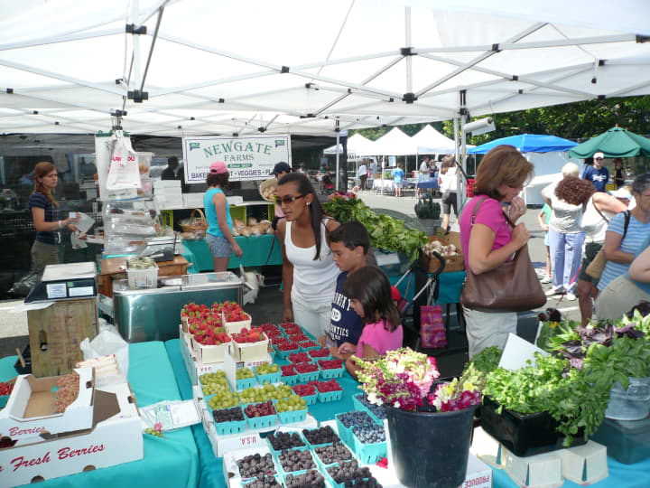 The New Rochelle Down To Earth Farmers Market offers a large variety of fresh fruits, vegetables and specialty foods.