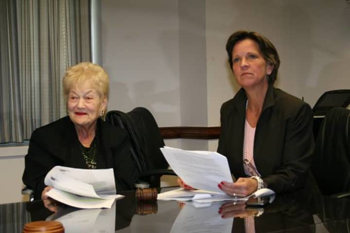 Westchester Legislators have approved several agreements to provide nearly $5.7 million to Westchester County seniors. Pictured are legislators Bernice Spreckman, left, and Sheila Marcotte. 