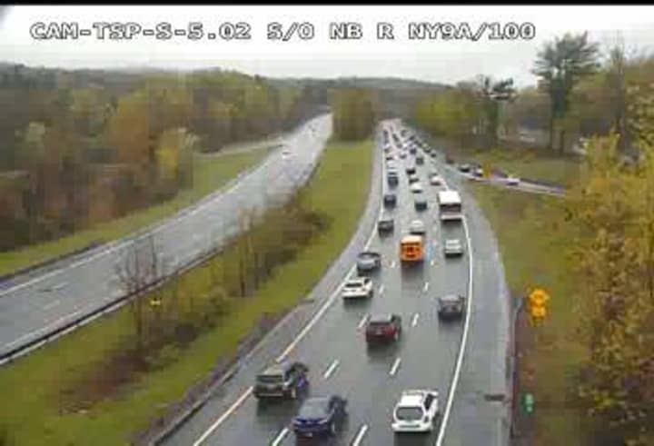 A look at the Taconic State Parkway at Route 9A Friday morning.