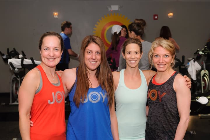 JoyRide Co-Owners Debbie Katz and Amy Hochhauser, LCF Co-Founder Erin Cohen Berk, and JoyRide Co-Owner Rhodie Lorenz.